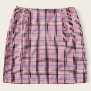 S🚫LD - Pink/black/blue/white Plaid skirt